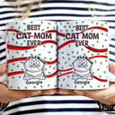 Pet Lovers, Pet Mom - Funny Pet Best Dog Cat Mom Ever - 3D Inflated Effect Printed Mug, Personalized White Edge-to-Edge Mug
