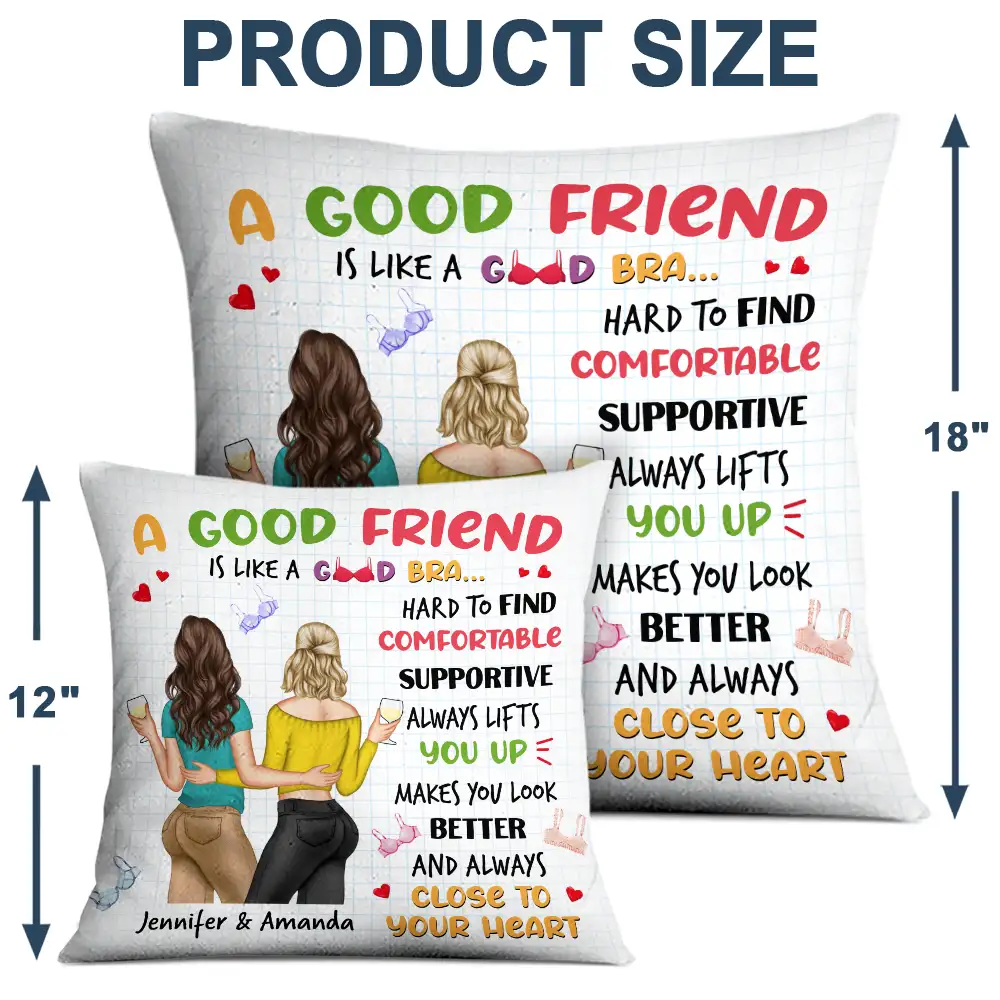 Makes You Look Better Besties - Personalized Pillow