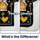 Gift For Couples, Family - Gingerbread Cookie Family Perfect Batch - Personalized Fleece Blanket, Sherpa Blanket