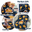 Gift For Couples, Family - Gingerbread Cookie Family Perfect Batch - Personalized Fleece Blanket, Sherpa Blanket