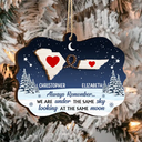 Always Remember We Are Under The Same Sky - Personalized 2-Layered Wooden Ornament