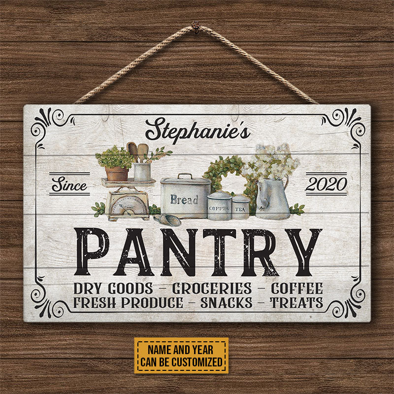 Pantry Fresh Produce Custom Wood Rectangle Sign, Pantry Sign, Farmhouse, Kitchen, Home Decor
