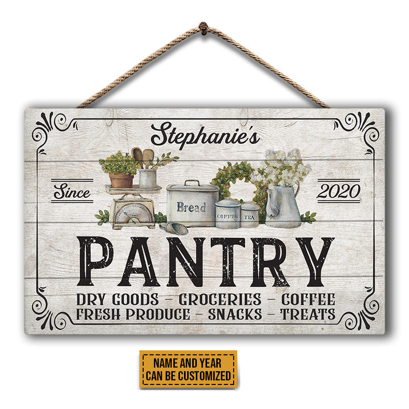 Pantry Fresh Produce Custom Wood Rectangle Sign, Pantry Sign, Farmhouse, Kitchen, Home Decor