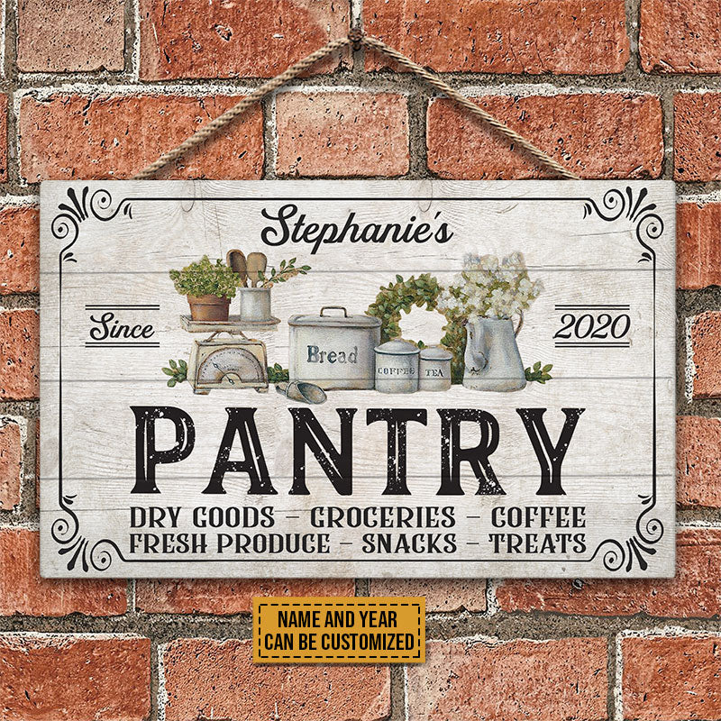 Pantry Fresh Produce Custom Wood Rectangle Sign, Pantry Sign, Farmhouse, Kitchen, Home Decor
